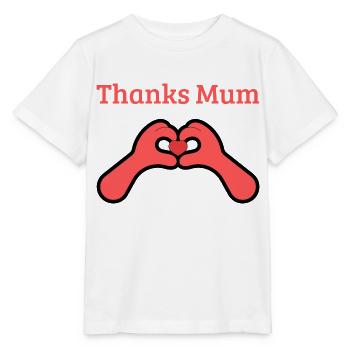 Thanks Mum - Stanley/Stella MINI CREATOR Kids’ T-Shirt - white - Front - Maike (125cm)