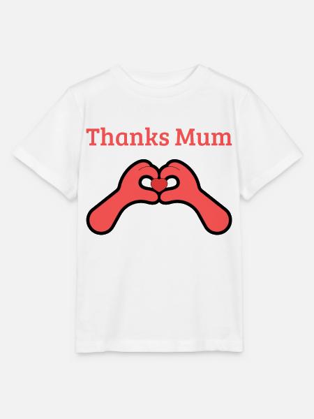 Thanks Mum - Stanley/Stella Kinder T-Shirt MINI CREATOR  - Weiß
