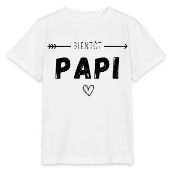 Bientôt papi - T-shirt bio MINI CREATOR Stanley/Stella Enfant - blanc - Devant - Maike (125cm)