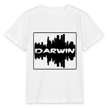 Darwin Australie Skyline Silhouette Voyage Souveni - T-shirt bio MINI CREATOR Stanley/Stella Enfant - blanc - Devant - Maike (125cm)