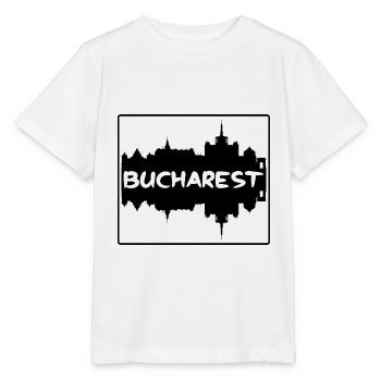 Bukarest Rumänien Skyline Silhouette Travel Souven - Stanley/Stella Kinder T-Shirt MINI CREATOR  - Weiß - Vorne - Maike (125cm)