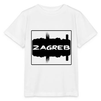 Zagreb Kroatien Skyline Silhouette Reise Souvenir - Stanley/Stella Kinder T-Shirt MINI CREATOR  - Weiß - Vorne - Maike (125cm)
