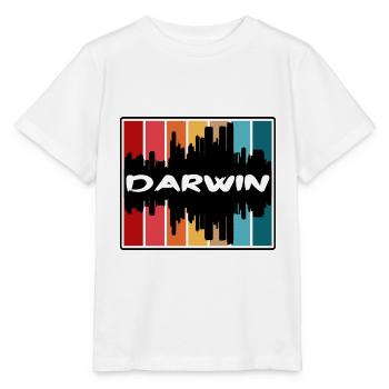 Darwin Australie Skyline Silhouette Voyage Souveni - T-shirt bio MINI CREATOR Stanley/Stella Enfant - blanc - Devant - Maike (125cm)