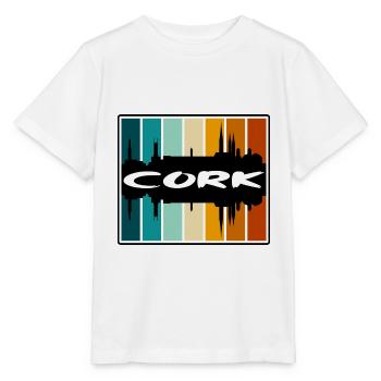 Cork Irland Skyline Silhouette Reise Souvenir - Stanley/Stella Kinder T-Shirt MINI CREATOR  - Weiß - Vorne - Maike (125cm)