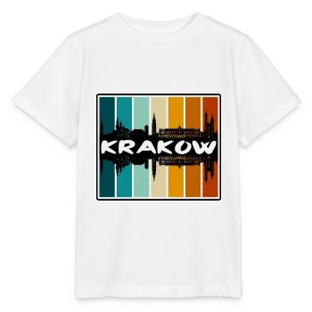 Krakau Polen Skyline Silhouette Reise Souvenir - Stanley/Stella Kinder T-Shirt MINI CREATOR  - Weiß - Vorne - Maike (125cm)