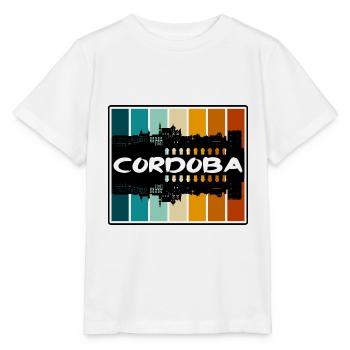 Cordoba Espagne Skyline Silhouette Souvenir de voyage - T-shirt bio MINI CREATOR Stanley/Stella Enfant - blanc - Devant - Maike (125cm)