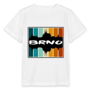 Brünn Tschechien Skyline Silhouette Reise Souvenir - Stanley/Stella Kinder T-Shirt MINI CREATOR  - Weiß - Vorne - Maike (125cm)
