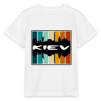Kiew Ukraine Skyline Silhouette Reise Souvenir - Stanley/Stella Kinder T-Shirt MINI CREATOR  - Weiß - Vorne - Maike (125cm)