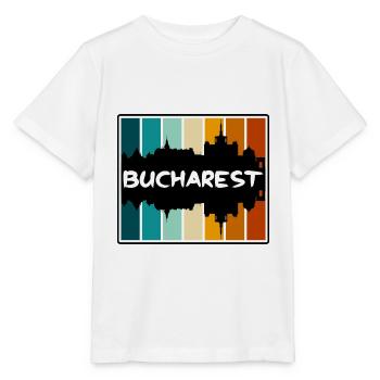 Bukarest Rumänien Skyline Silhouette Travel Souven - Stanley/Stella Kinder T-Shirt MINI CREATOR  - Weiß - Vorne - Maike (125cm)
