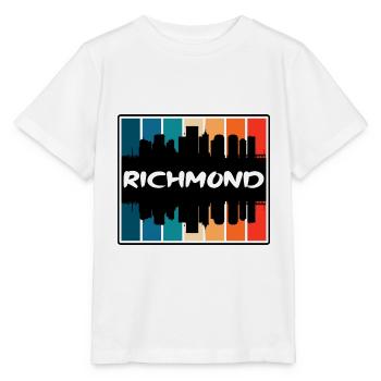 Richmond Virginia USA Skyline Silhouette Reisen So - Stanley/Stella Kinder T-Shirt MINI CREATOR  - Weiß - Vorne - Maike (125cm)