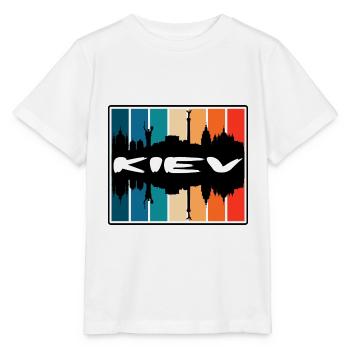 Kiew Ukraine Skyline Silhouette Reise Souvenir - Stanley/Stella Kinder T-Shirt MINI CREATOR  - Weiß - Vorne - Maike (125cm)