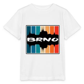 Brünn Tschechien Skyline Silhouette Reise Souvenir - Stanley/Stella Kinder T-Shirt MINI CREATOR  - Weiß - Vorne - Maike (125cm)