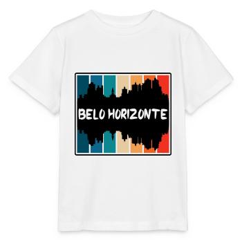 Belo Horizonte Brésil Skyline Silhouette Voyage So - T-shirt bio MINI CREATOR Stanley/Stella Enfant - blanc - Devant - Maike (125cm)