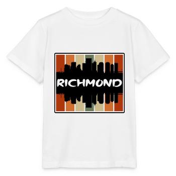 Richmond Virginia USA Skyline Silhouette Reisen So - Stanley/Stella Kinder T-Shirt MINI CREATOR  - Weiß - Vorne - Maike (125cm)