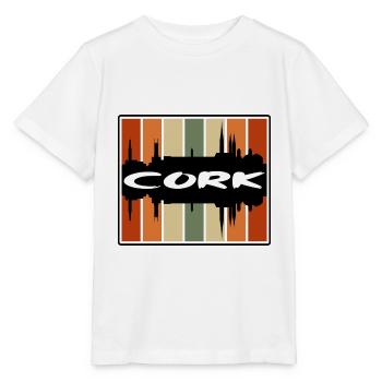 Cork Irland Skyline Silhouette Reise Souvenir - Stanley/Stella Kinder T-Shirt MINI CREATOR  - Weiß - Vorne - Maike (125cm)