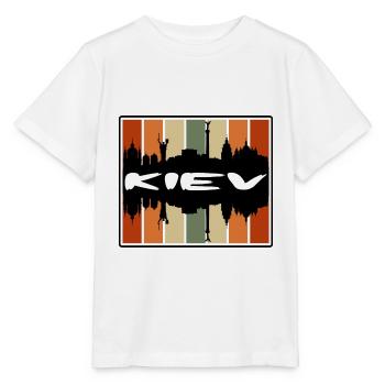 Kiew Ukraine Skyline Silhouette Reise Souvenir - Stanley/Stella Kinder T-Shirt MINI CREATOR  - Weiß - Vorne - Maike (125cm)