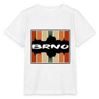 Brünn Tschechien Skyline Silhouette Reise Souvenir - Stanley/Stella Kinder T-Shirt MINI CREATOR  - Weiß - Vorne - Maike (125cm)