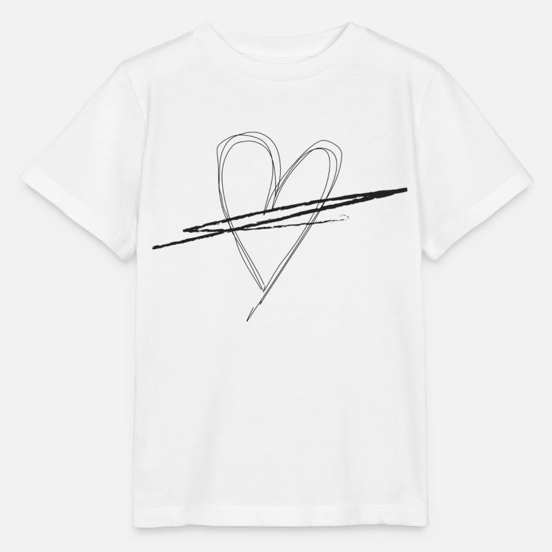 No Love - Stanley/Stella Kinder T-Shirt MINI CREATOR  - Weiß