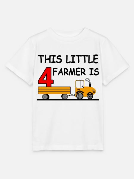 Traktor - Stanley/Stella Kinder T-Shirt MINI CREATOR - Weiß