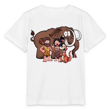 Familie Höhlenmenschen - Stanley/Stella Kinder T-Shirt MINI CREATOR  - Weiß - Vorne - Maike (125cm)