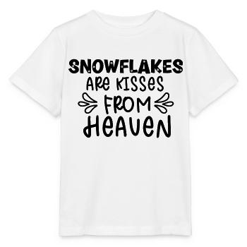 Snowflakes are kisses from Heaven - Stanley/Stella Kinder T-Shirt MINI CREATOR  - Weiß - Vorne - Maike (125cm)