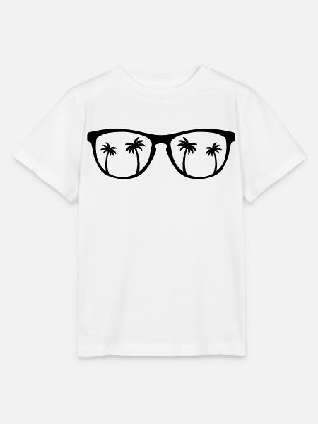 sunglasses palms - Stanley/Stella Kinder T-Shirt MINI CREATOR - Weiß