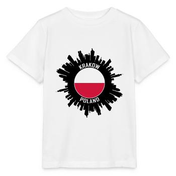 Krakau Skyline Polen Flagge Reise Souvenir - Stanley/Stella Kinder T-Shirt MINI CREATOR  - Weiß - Vorne - Maike (125cm)