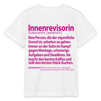 Innenrevisorin Inenrevision Abschied Dankeschön - Stanley/Stella Kinder T-Shirt MINI CREATOR  - Weiß - Vorne - Maike (125cm)