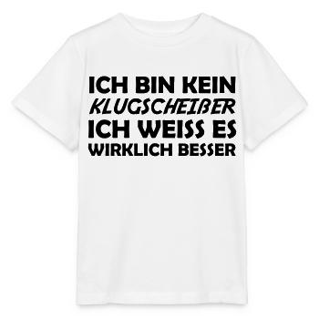 Bin kein klugscheißer - Stanley/Stella Kinder T-Shirt MINI CREATOR  - Weiß - Vorne - Maike (125cm)
