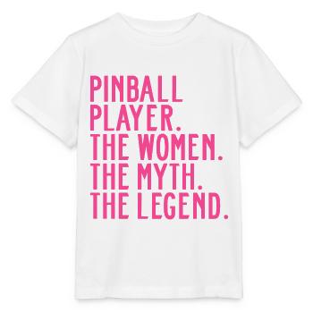 Pinball Flippern Pinballspielerin Sprüche Lustige - Stanley/Stella Kinder T-Shirt MINI CREATOR  - Weiß - Vorne - Maike (125cm)