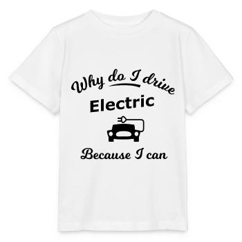 Pourquoi est-ce que je roule électriquement - T-shirt bio MINI CREATOR Stanley/Stella Enfant - blanc - Devant - Maike (125cm)