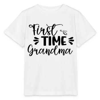 First Time Grandma - Stanley/Stella MINI CREATOR Kids’ T-Shirt - white - Front - Maike (125cm)