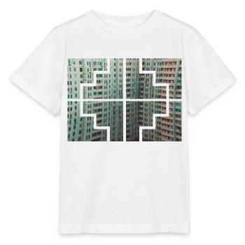 Geometrische Farben - Stanley/Stella Kinder T-Shirt MINI CREATOR  - Weiß - Vorne - Maike (125cm)