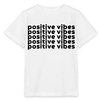 Positive Vibes - Stanley/Stella Kinder T-Shirt MINI CREATOR  - Weiß - Vorne - Maike (125cm)