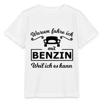 Die Benzin Auto Fahrer - Stanley/Stella Kinder T-Shirt MINI CREATOR  - Weiß - Vorne - Maike (125cm)