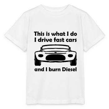 The Diesel Car Driver - Stanley/Stella MINI CREATOR Kids’ T-Shirt - white - Front - Maike (125cm)