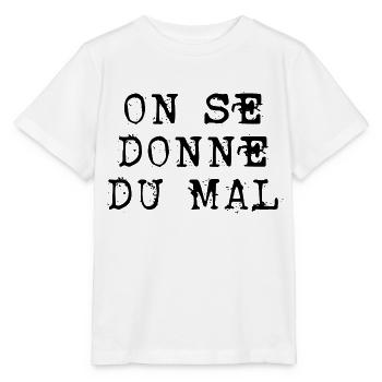 on se donne du mal - T-shirt bio MINI CREATOR Stanley/Stella Enfant - blanc - Devant - Maike (125cm)