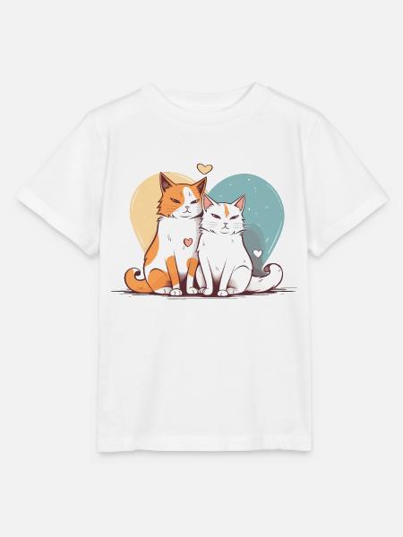 Katzenliebe - Stanley/Stella Kinder T-Shirt MINI CREATOR  - Weiß