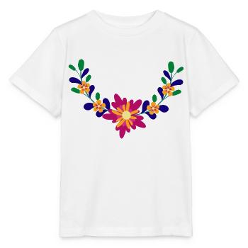 Flower Flower Plant - T-shirt bio MINI CREATOR Stanley/Stella Enfant - blanc - Devant - Maike (125cm)