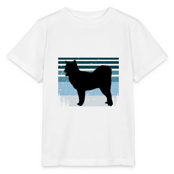 Canadian Eskimo Dog Love Silhouette Vintage Sunset - T-shirt bio MINI CREATOR Stanley/Stella Enfant - blanc - Devant - Maike (125cm)
