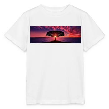 Sonnenuntergang - Stanley/Stella Kinder T-Shirt MINI CREATOR  - Weiß - Vorne - Maike (125cm)