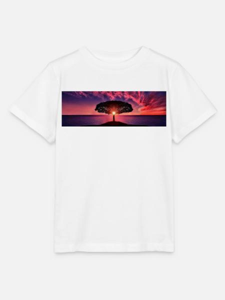 Sonnenuntergang - Stanley/Stella Kinder T-Shirt MINI CREATOR - Weiß