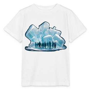 DES PERSONNES FIGÉES DANS DES MORCEAUX DE GLACE GÉANTS - T-shirt bio MINI CREATOR Stanley/Stella Enfant - blanc - Devant - Maike (125cm)