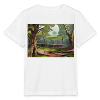 Eternal green forest - Stanley/Stella MINI CREATOR Kids’ T-Shirt - white - Front - Maike (125cm)