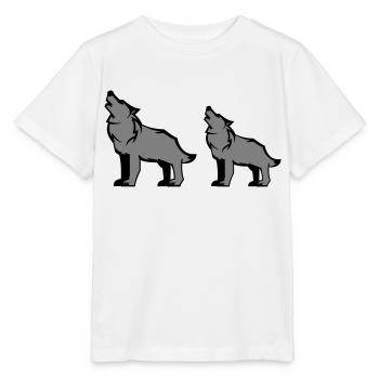 Wolf pack - Stanley/Stella MINI CREATOR Kids’ T-Shirt - white - Front - Maike (125cm)