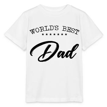 Worlds Best Dad - Stanley/Stella MINI CREATOR Kids’ T-Shirt - white - Front - Maike (125cm)
