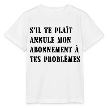 s'il te plaît annule mon abonnement - T-shirt bio MINI CREATOR Stanley/Stella Enfant - blanc - Devant - Maike (125cm)