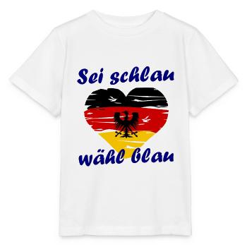 Der Deutschland Wahlkampf - Stanley/Stella Kinder T-Shirt MINI CREATOR  - Weiß - Vorne - Maike (125cm)