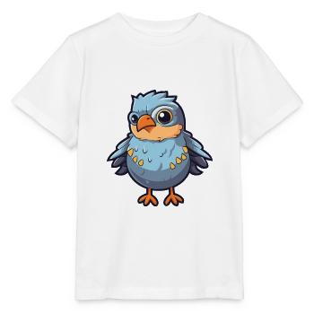 Cuckoo Cartoon Kawaii Watercolor Illustration - Stanley/Stella MINI CREATOR Kids’ T-Shirt - white - Front - Maike (125cm)