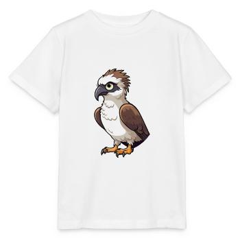 Osprey Cartoon Kawaii Watercolor Illustration - Stanley/Stella MINI CREATOR Kids’ T-Shirt - white - Front - Maike (125cm)